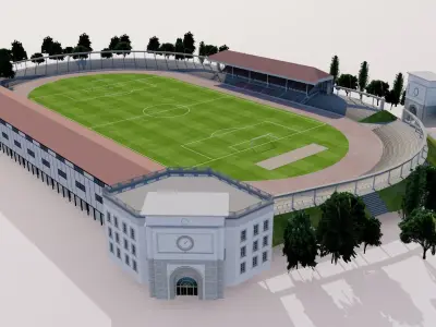 Old Olympisch Stadion - Antwerp Belgium 3D model
