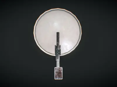 Parabolic Satellite Dish 3D Model Low-poly 3D model