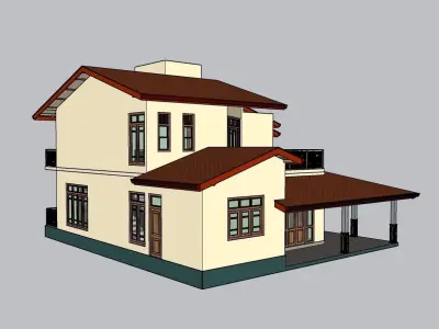 South Asian House P6 3D model