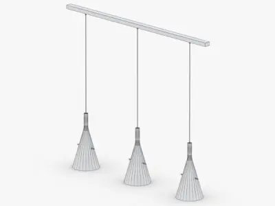 1497 - Hanging Lamp Low-poly 3D model