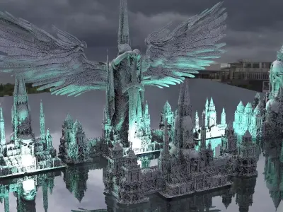 Underworld Temple Kit bash 3D model