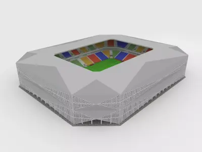 Soccer Stadium 01 3D model