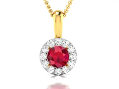 Solitaire Pendants  3D print model 7