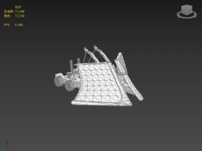 Next generation crossbow Low-poly 3D model