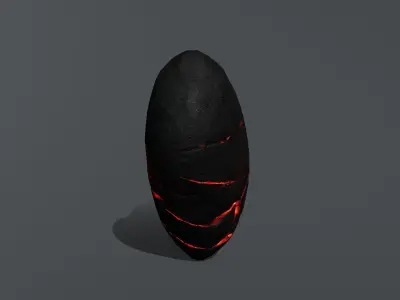 Broken Heart 1 Low-poly 3D model