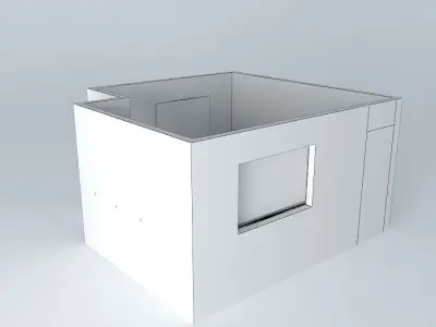 given house with window Free 3D model