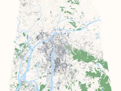 Guangzhou City China 3D model