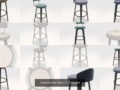 Collection Bar Stool 17 3D Model Pack