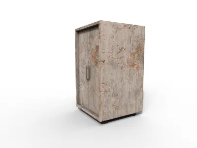 Old Modern Furniture 3D Model Terror Low-poly 3D model purchase