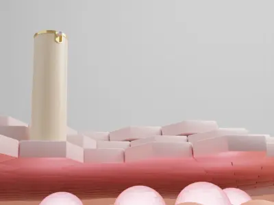 Skin Surface Visual Illustration Includes Lighting Setup 3D model