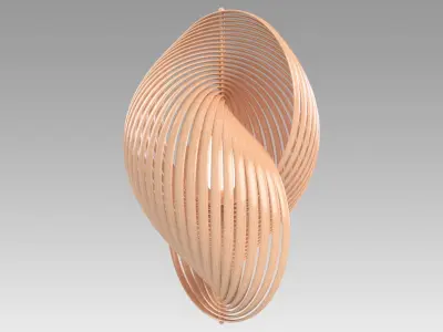 Twisty Lamp 3D model