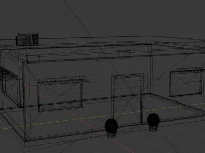 Simple Shop Model 3D model