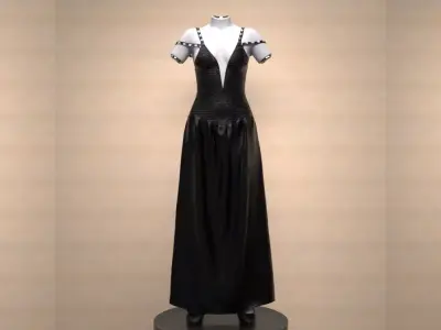 Cold Shoulder Outfit for Genesis 9 3D model