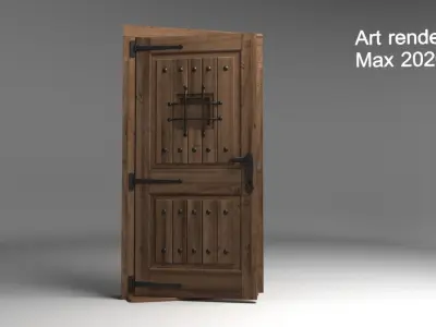 3D Doors 002 Low-poly 3D model