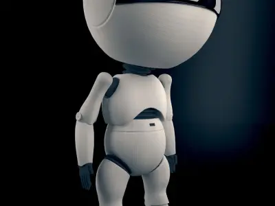 Droid robot 3D model purchase