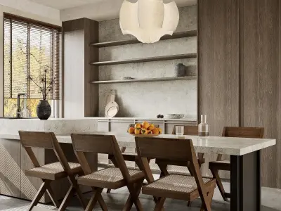 apartment interior scenes        3D model 8
