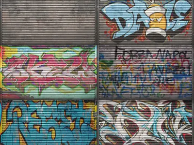 Roller shutter - PBR Low-poly 3D model