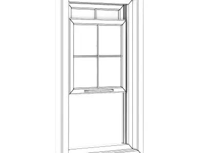 Plastic Window 960mm x 1660mm 3D model