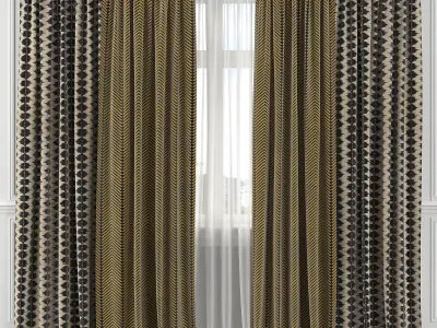 Curtain Set 112C 3D model