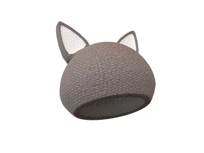 Fox Ear Hat V1 002 Low-poly 3D model