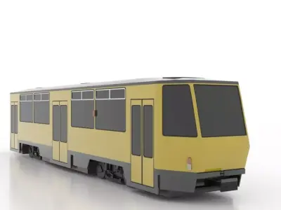 Tatra B6A2M Low Low-poly 3D model