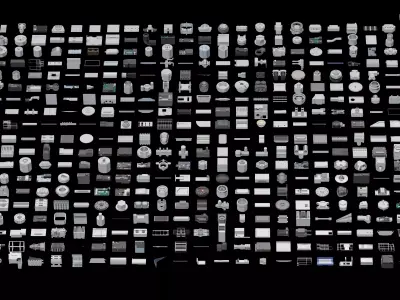 3D SCIFI Kitbash 3D model