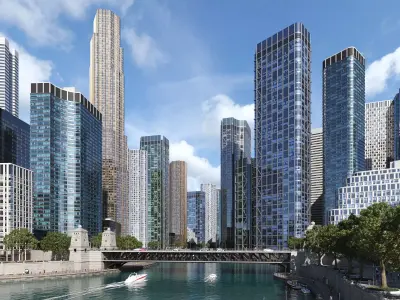 Archmodels vol 271 for 3dsmax - collection of skyscrapers 3D model