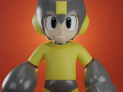 Rockman MegaMan 3D model Nes Famicom Japan 3D model