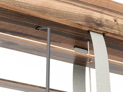 Wooden Blinds Set 08 3D model