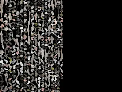 Natural Stone Wall Photo Scan with Stone Textures 3D model