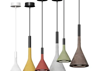 Aplomb Concrete Pendant Light 3D model