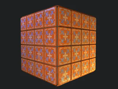 Stylized Portuguese Tiles Material 05 Texture