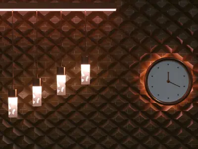 Hanging Light Free 3D model