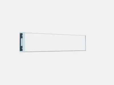 MAXIMERA Add-on side for drawer high Low-poly 3D model