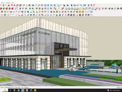 office building 3d model sketchup 3D model