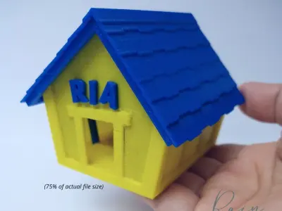 MINIATURE DOG HOUSE FOR DOLLHOUSE 3D print model