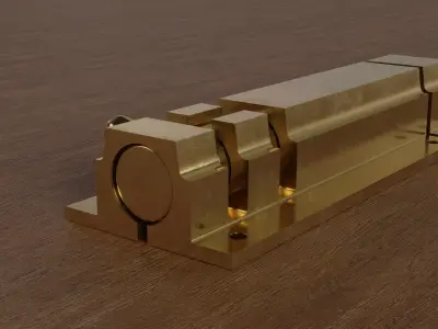 Door Bolt Lock  Free 3D model