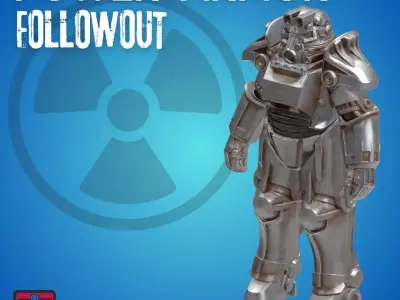 Power Armor STL File Fallout-Inspired 3D Printable 3D print model