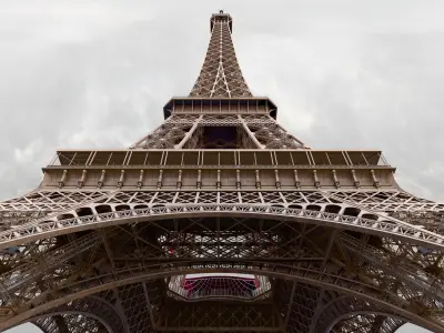 Eiffel Tower High detailed 3D model 3D model