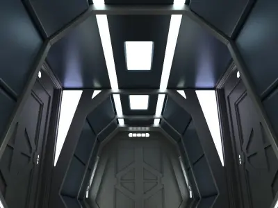 Sci Fi Corridor C 3D model