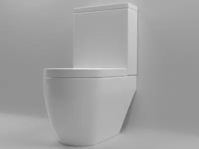 modern toilet 3D model