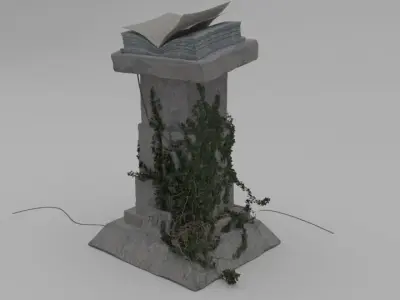 Stilized Pedestal 3D model