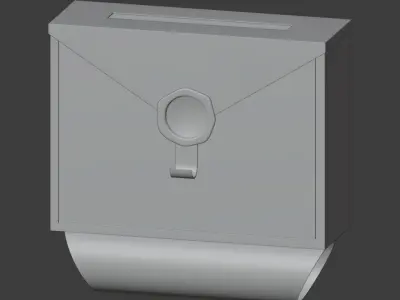 Envelope Mailbox 3D model