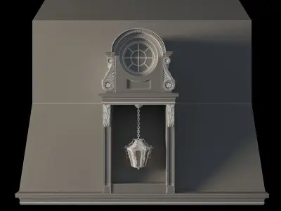 Architecture  exterior facade 3D model