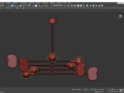 Egon Chandelier Low-poly 3D model