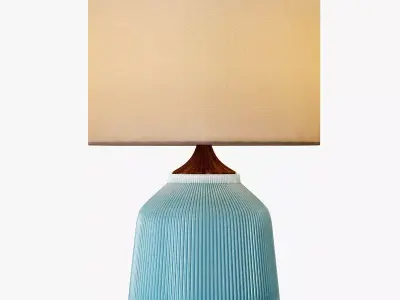 Roar Rabbit Ripple Ceramic Table Lamp 3D model