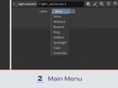 Houdini - Light selector Free 3D model