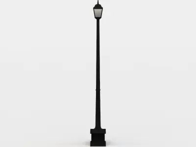 Street light Low-poly 3D model 42