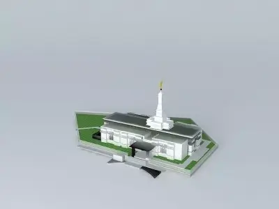 LDS. Temple Baton Rouge Louisiana, Templo Mormon 94th.operati... Free 3D model