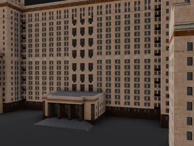 Building Pack 3D Model  Low-poly 3D model